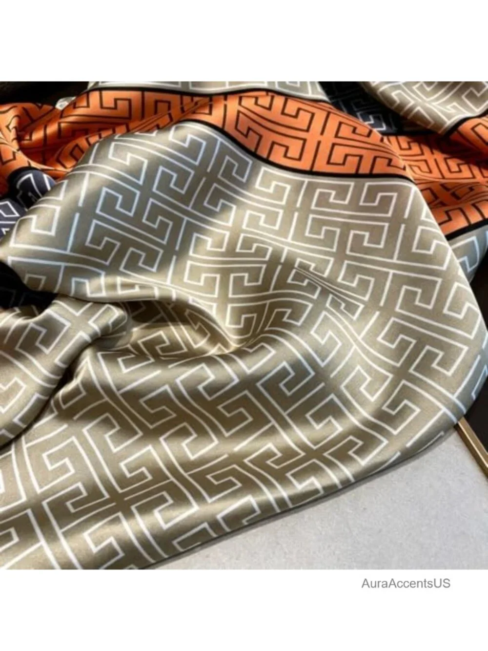 Oversized Silk Scarf Lightweight Satin Shawl Wrap